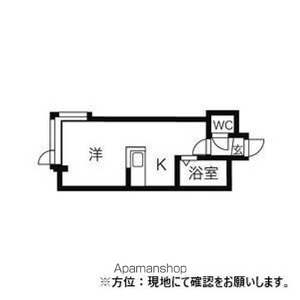 北海道江別市文京台[1R/23.1m2]の間取図