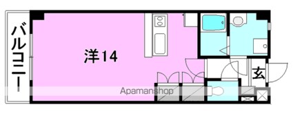イヒラニハイツ[1R/35.28m2]の間取図