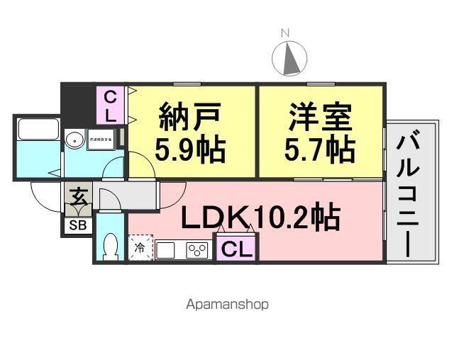 パークフラッツ尼崎の間取り写真