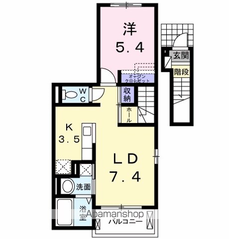 【武蔵村山市榎のアパートの間取り】