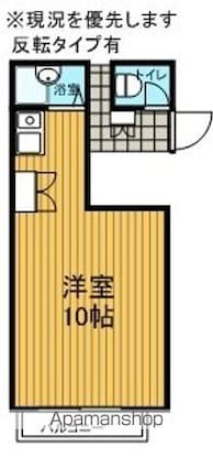 ＭフラッツⅠ[1K/28.6m2]の間取図
