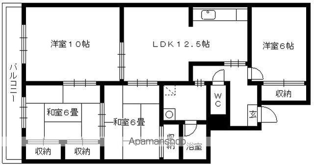 マンションアザレアの間取り写真