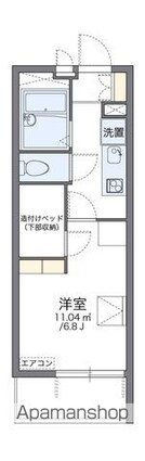 レオパレス壽光Ⅰ[1K/19.87m2]の間取図