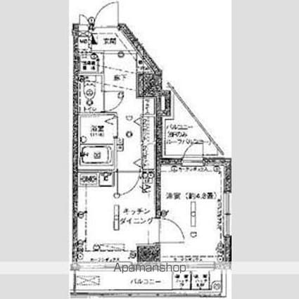 シンシア明大前[1DK/28.27m2]の間取図