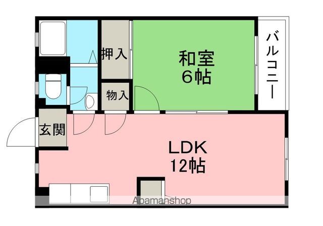 マンション華の間取り写真