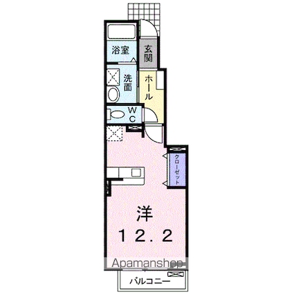和歌山県和歌山市手平４丁目[1K/32.9m2]の間取図