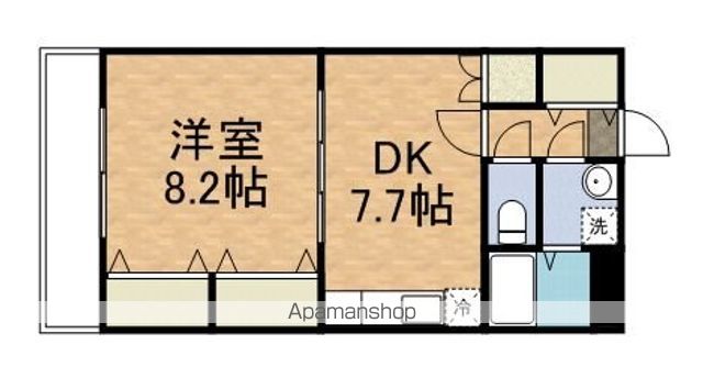 【日野市大字川辺堀之内のマンションの間取り】