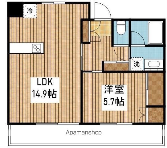富士マンションの間取り写真