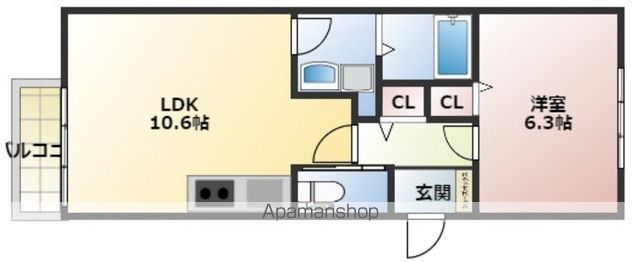 SUNMARK高宮南の間取り写真
