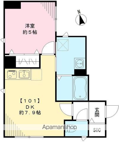 【杉並区井草のアパートの間取り】