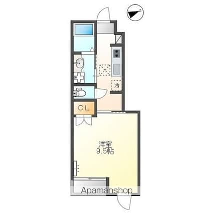 アノ　クオーレ[1K/31.4m2]の間取図