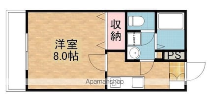 ラビタ[1K/25.92m2]の間取図