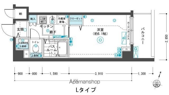 フェニックス目黒弐番館の間取り写真