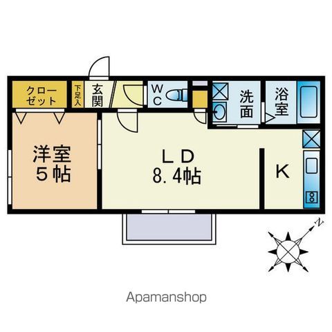 アクアトピア福住の間取り写真