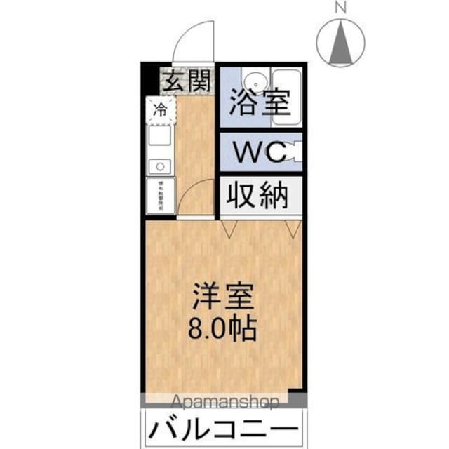 メゾンそれいゆ[1K/20.79m2]の間取図