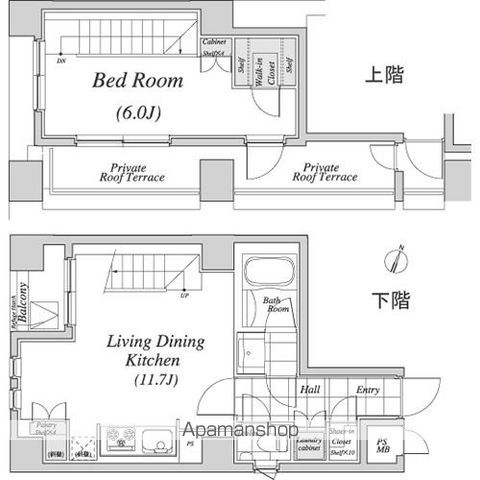 レジディア神田の間取り