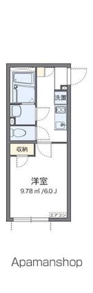クレイノＹＵ　ＳＥＴＡＧＡＹＡ[1K/21.08m2]の間取図