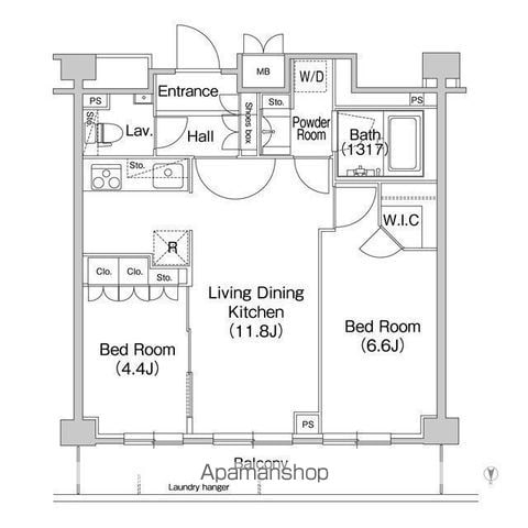 コンフォリア駒場の間取り