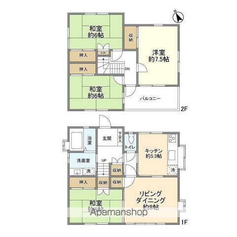 旭町６丁目貸家の間取り