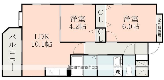 クラージュ田上の間取り写真