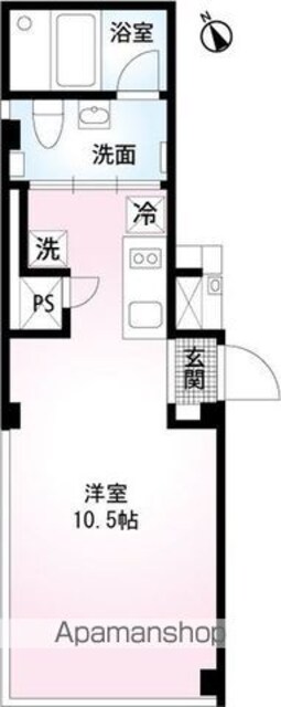 Ｓ８ａｐ．[1R/28.58m2]の間取図