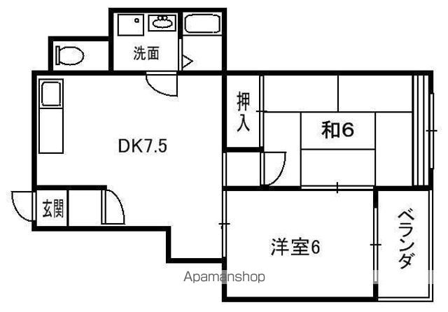ラフォール寝屋川Bの間取り写真