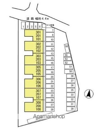 和歌山県和歌山市杭ノ瀬[2LDK/58.07m2]の配置図