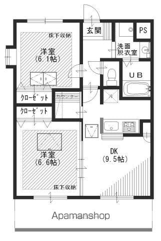 ルネス カトレアコートの間取り写真