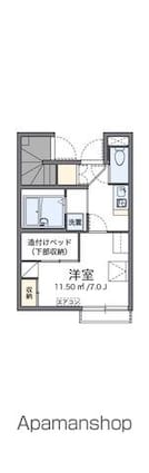 東京都狛江市西野川１丁目[1K/21.65m2]の間取図
