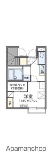 東京都狛江市西野川１丁目[1K/21.65m2]の間取図