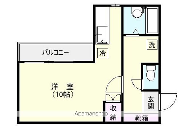 鹿児島市谷山線 武之橋駅 徒歩5分 4階建 築38年の間取り写真