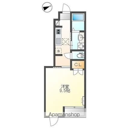 アノ　クオーレ[1K/31.4m2]の間取図
