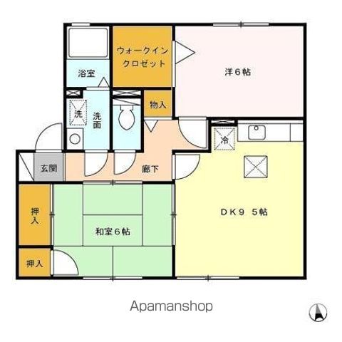 セジュール小森野II A棟の間取り写真