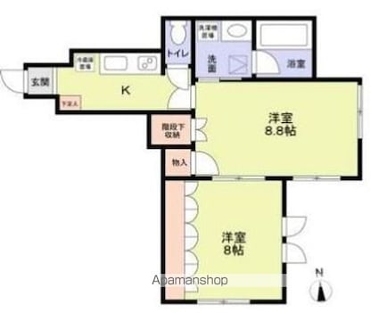 Ａｃｈｉｌｌｅｓ[2K/44.62m2]の間取図