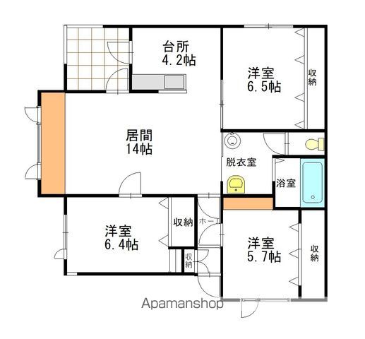 7・4OZEKIの間取り写真