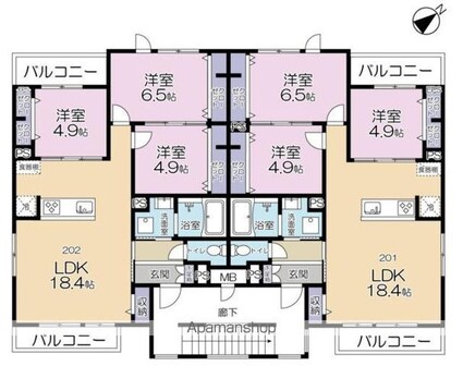 （仮称）流山ＰＪ工事[3LDK/75.09m2]の間取図