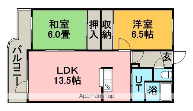 グランコート上野幌の間取り写真