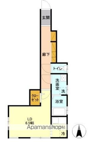 国立市西のアパートの間取り