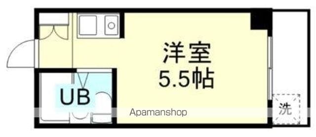 フォースアベニュー[1R/13.87m2]の間取図