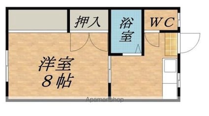 メゾン辰野町[1K/23.18m2]の間取図
