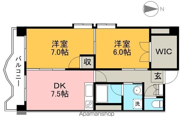 クレアフジモトの間取り写真