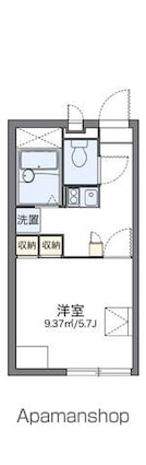 レオパレス祇園[1K/20.28m2]の間取図