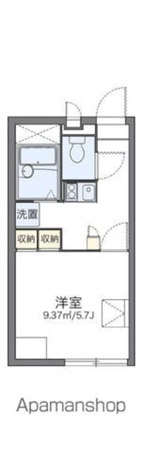 レオパレス祇園[1K/20.28m2]の間取図