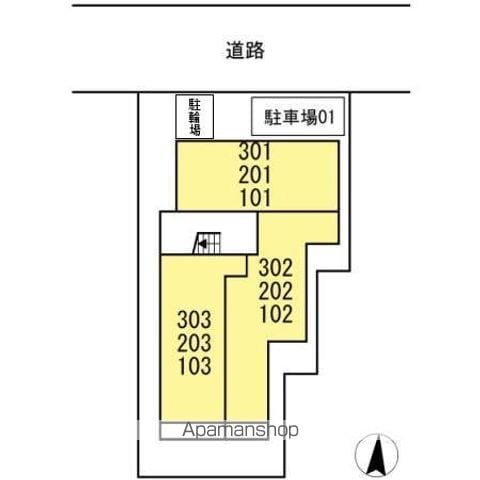 ＤーＲＯＯＭ　ＳＡＳＨＩＥ（ディールームサシエ） 101 ｜ 岐阜県岐阜市高森町４丁目2-1（賃貸アパート1LDK・1階・33.75㎡） その22