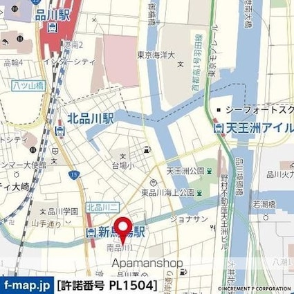 東京都品川区南品川１丁目[1K/17.92m2]の周辺