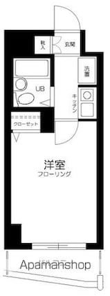 アーバンヒルズ浅草第二[1K/16.47m2]の間取図