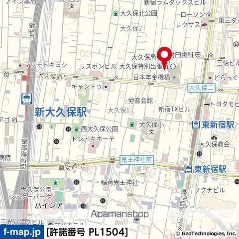 メゾンエクレーレ新宿西戸山の周辺写真