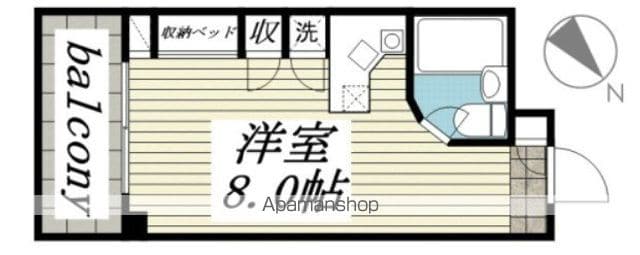 立川市錦町のマンションの間取り