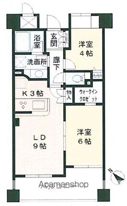 エーデルブルク[2LDK/54.74m2]の間取図
