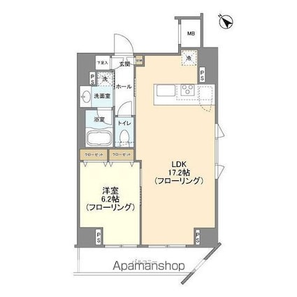 Ｃａｓａ　Ｓｐｌｅｎｄｉｄｏ　麻布仙台坂[1LDK/50.97m2]の間取図